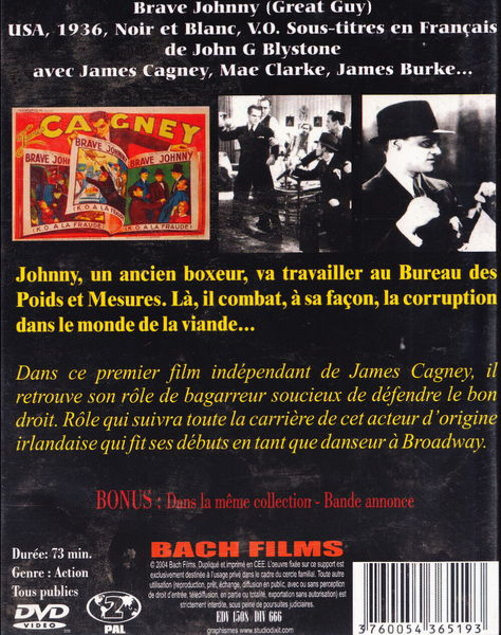 DVD Brave Johnny
DVD et blu-ray