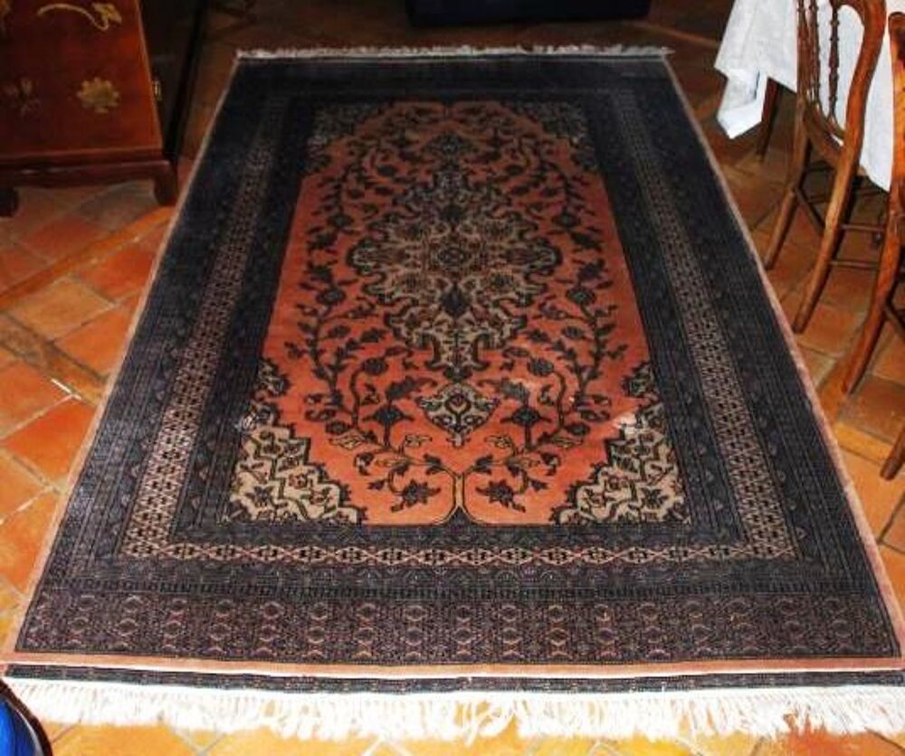 TAPIS d'Orient authentique Pakistan 450000 noeuds Décoration