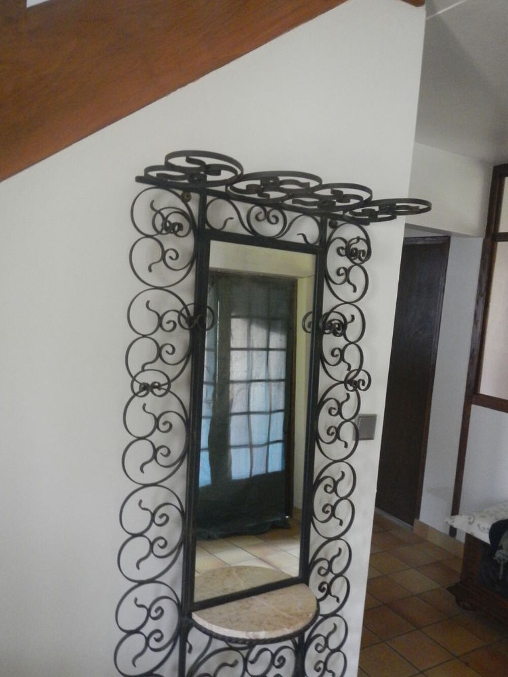 Porte manteau en fer forg&eacute; Décoration