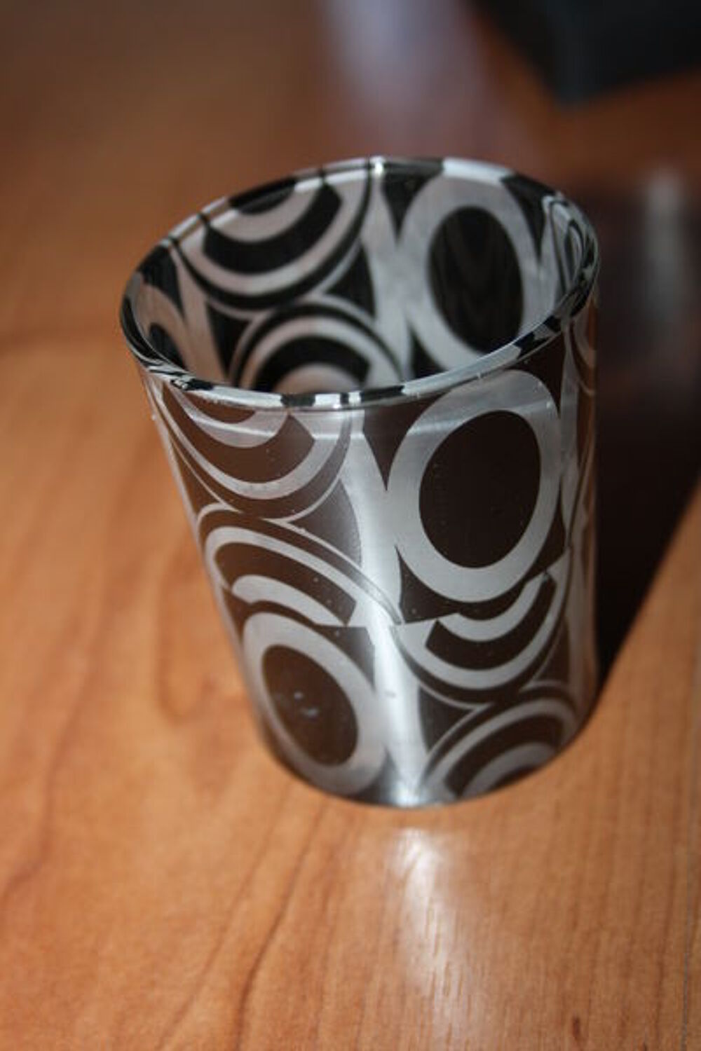 Lot de 3 bougeoirs noir et blanc Décoration