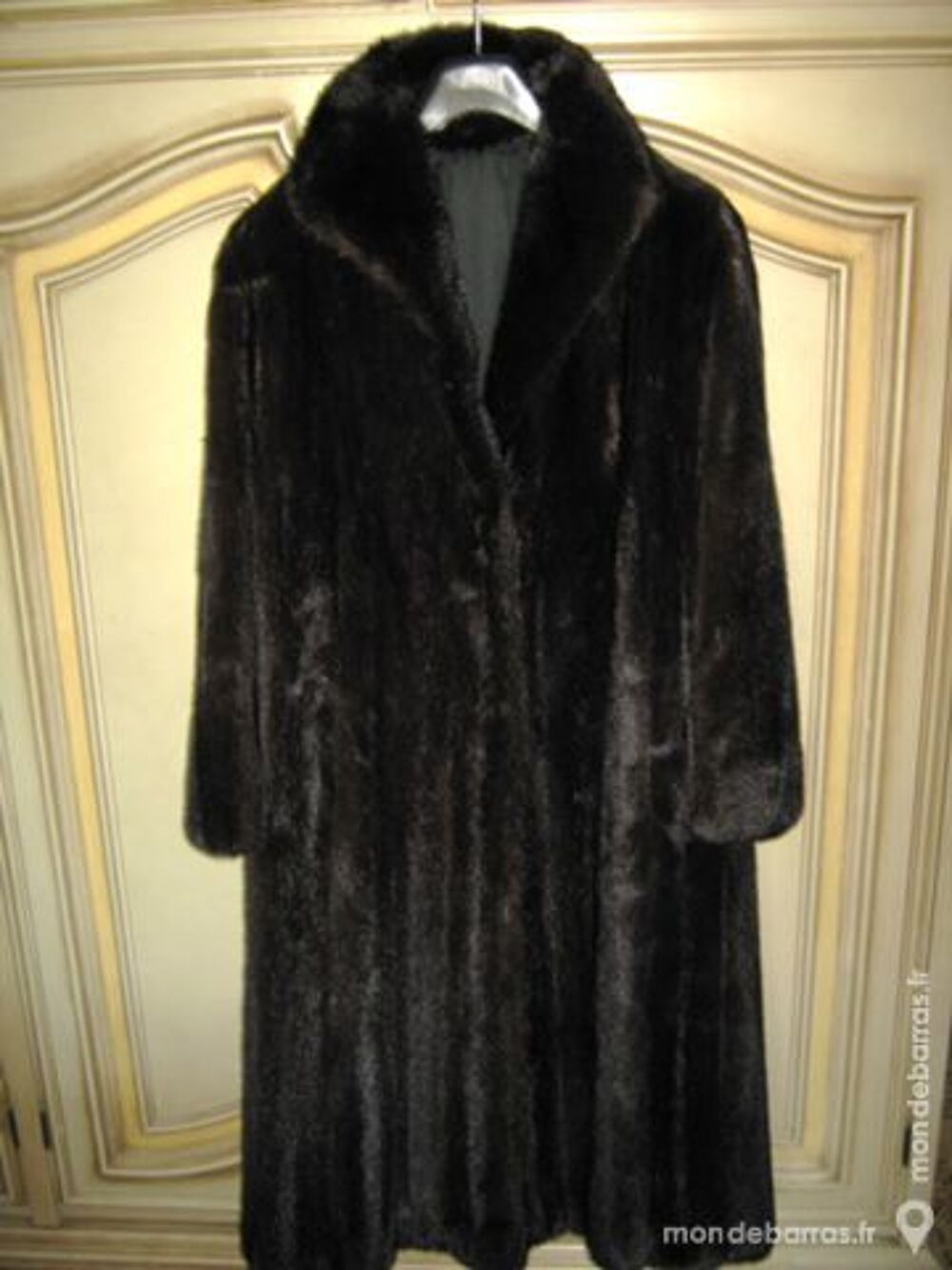 Manteau de fourrure Vison noir Vtements