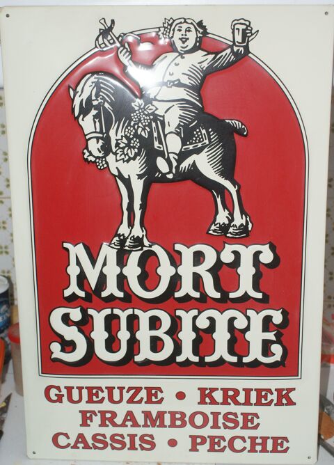 tôle MORT SUBITE bière 60 Montcy-Notre-Dame (08)