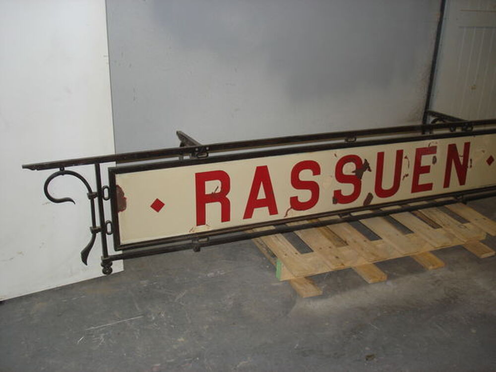 Rare,ancienne plaque &eacute;maill&eacute;e de gare 