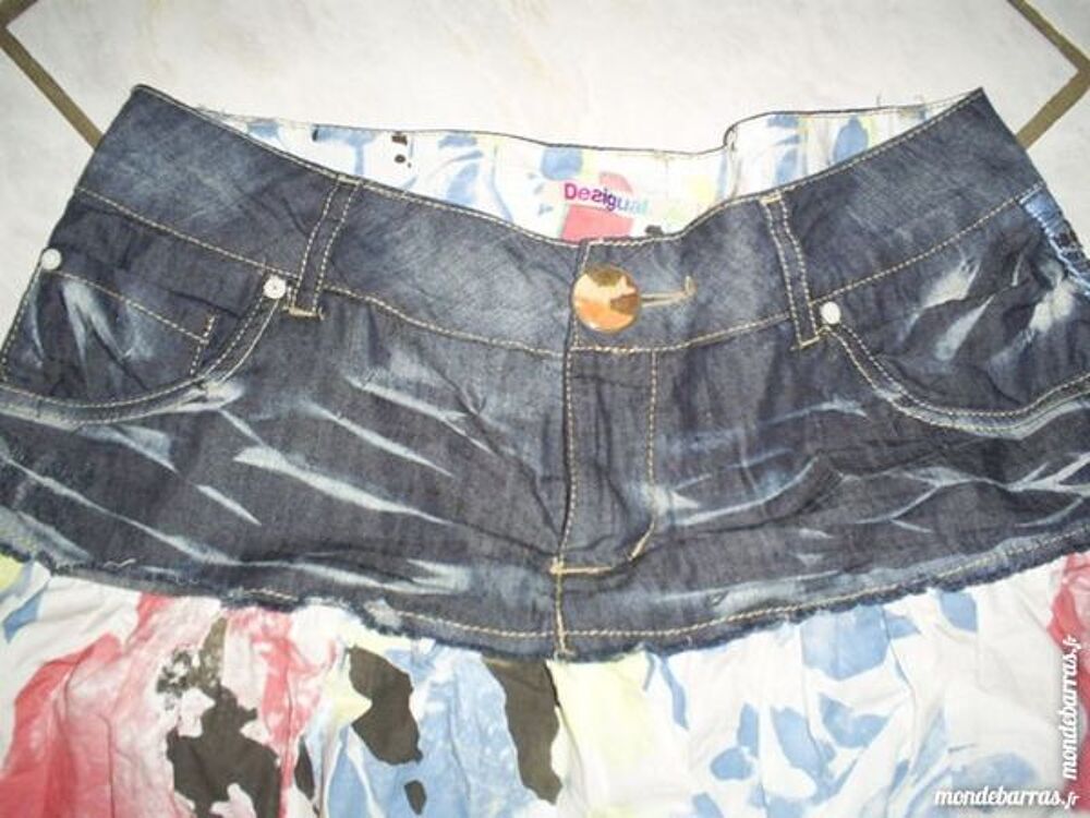 Jupe bi-mati&egrave;re DESIGUAL Taille 40 Vêtements