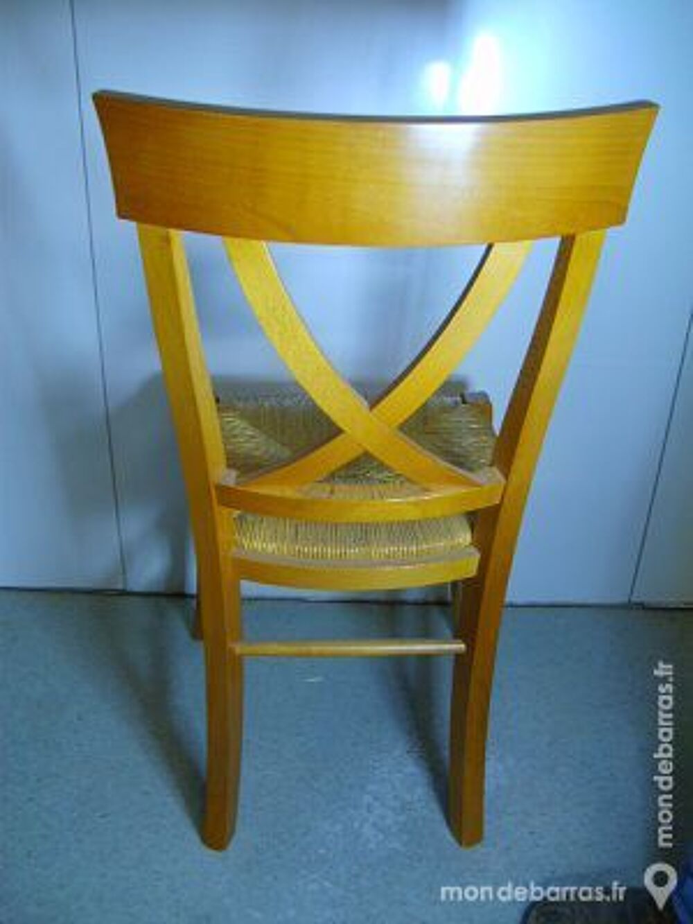 Chaise h&ecirc;tre croisillon, Neuve Meubles