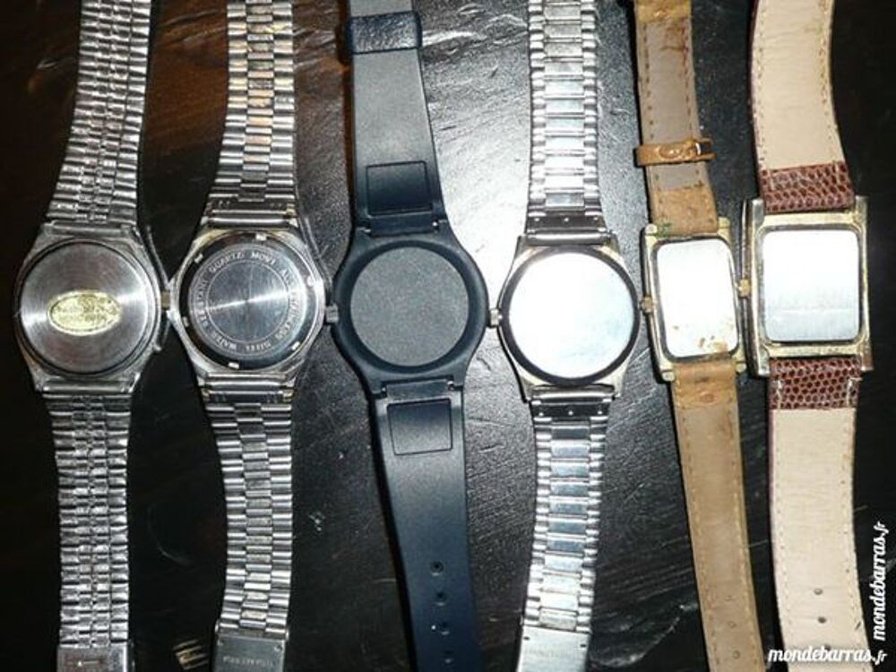 Montre &agrave; restaurer lot de 6 montres avec marque Bijoux et montres