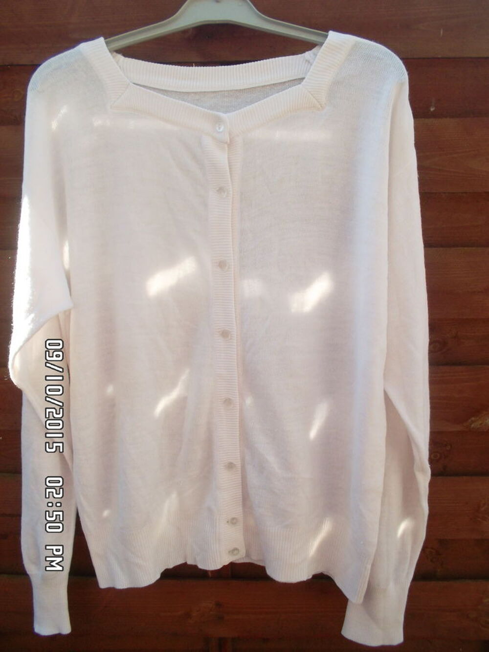GILET BLANC*JUSTE 3E*KIKI60230 Vêtements