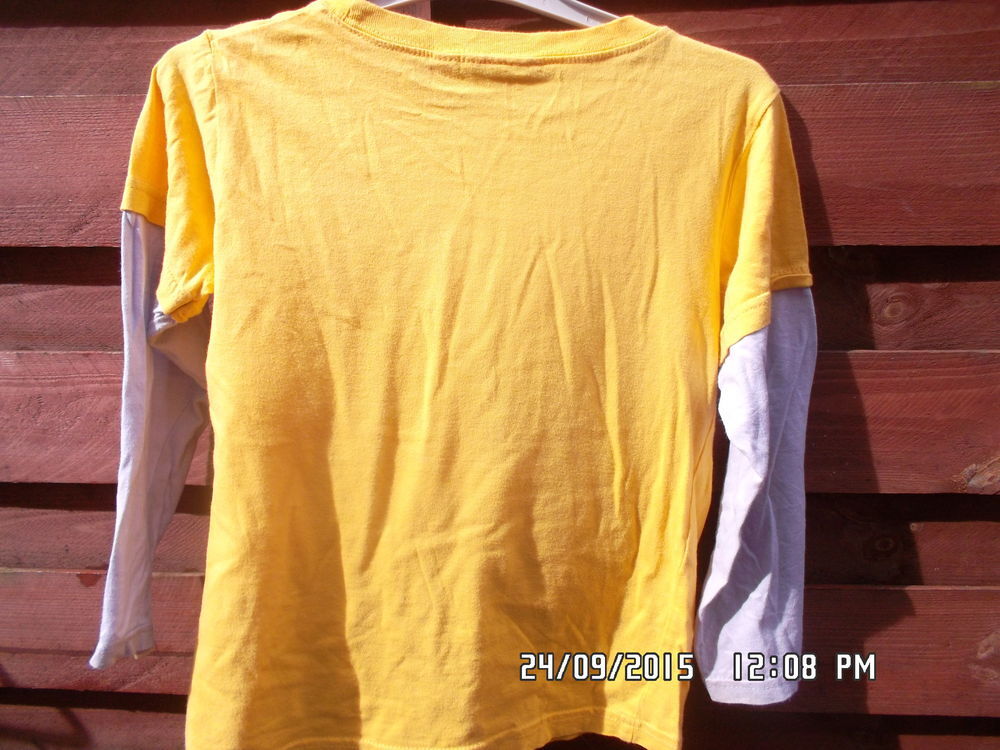 HAUT JAUNE CARS*JUSTE 1E*KIKI60230 Vêtements enfants