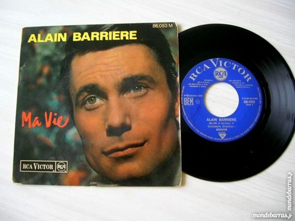 45 TOURS EP ALAIN BARRIERE Ma vie CD et vinyles