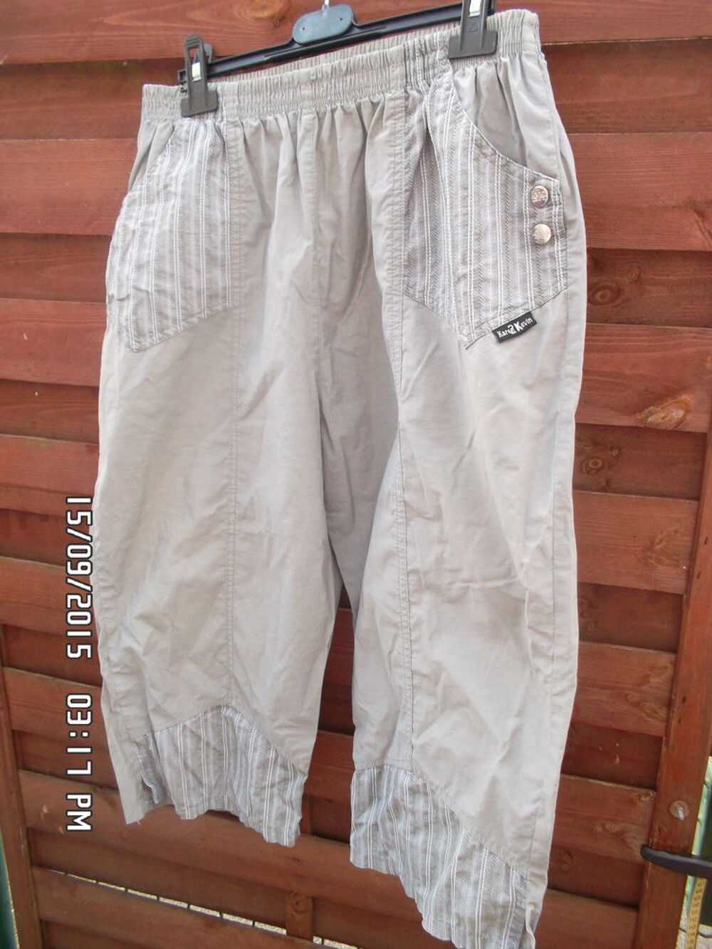 PANTACOURT GRIS*JUSTE 2E*KIKI60230 Vêtements