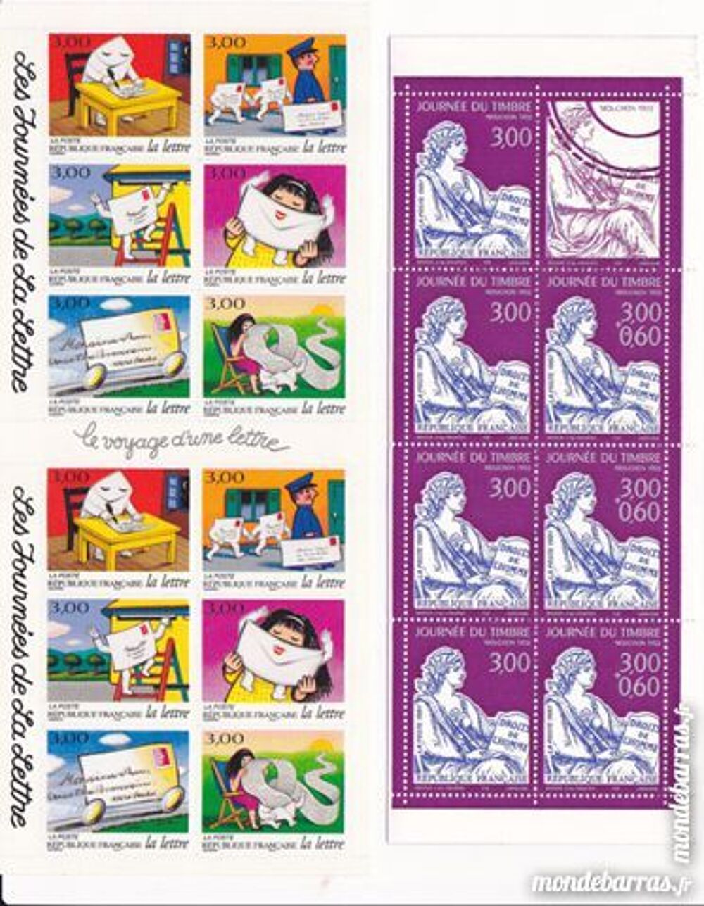 France 1997 timbres poste neufs avec 04 carnets 