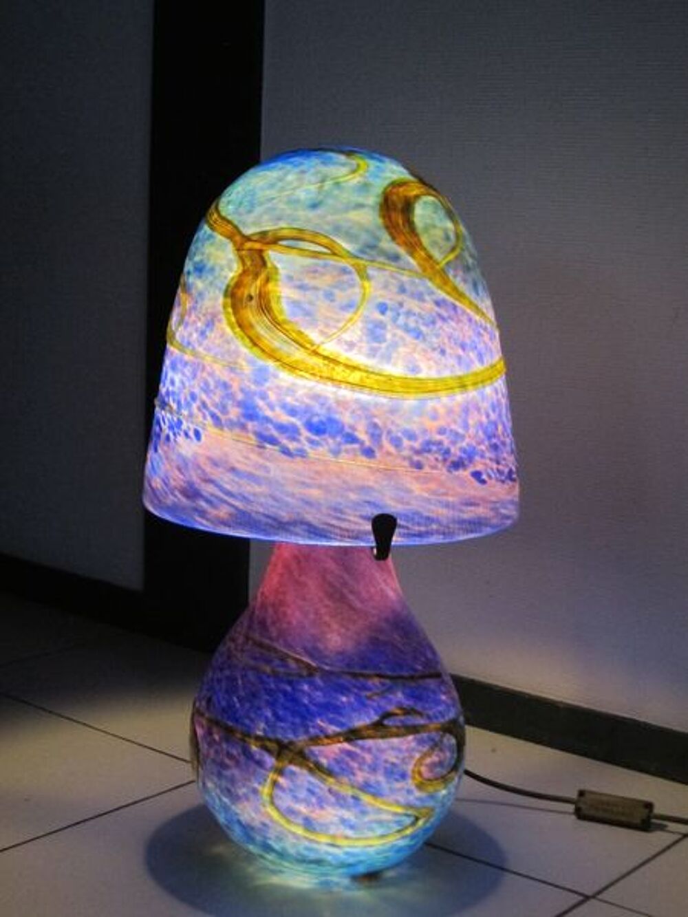 lampe p&acirc;te de verre Décoration