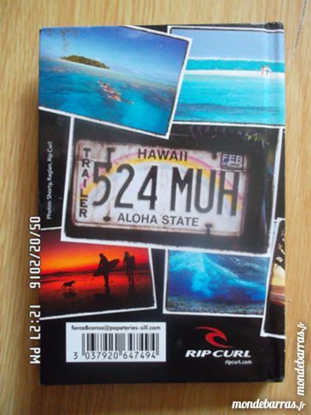 petit carnet RIPCURL Livres et BD