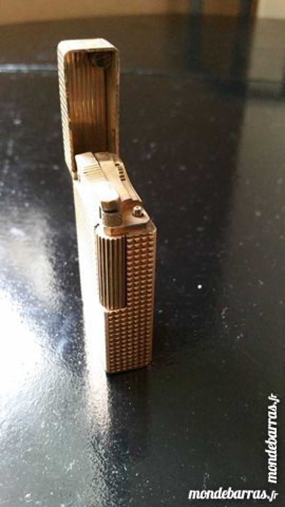 Briquet DUPONT plaqu&eacute; OR made in France Bijoux et montres