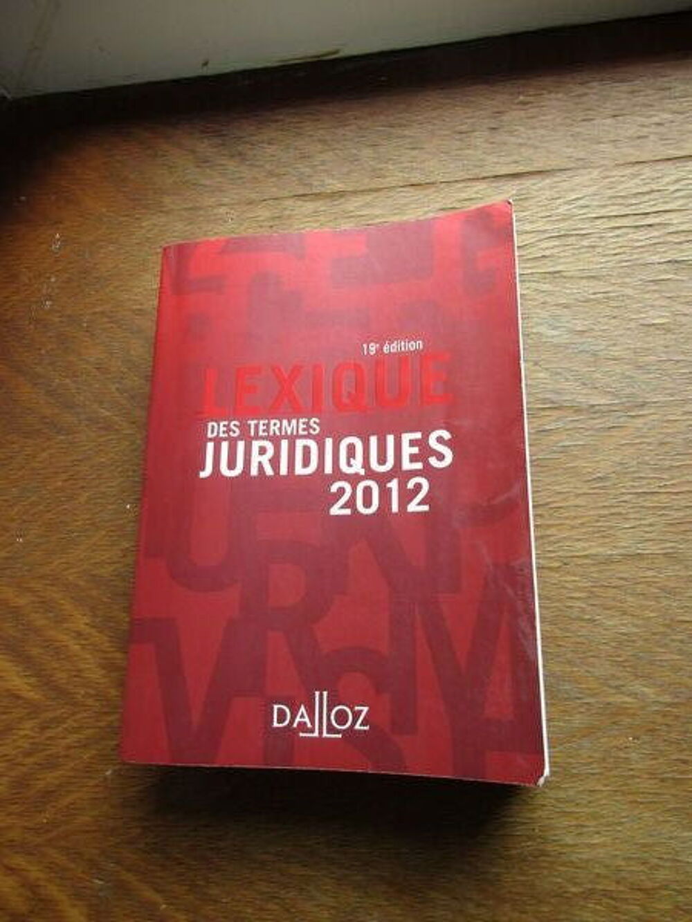 DICTIONNAIRE JURIDIQUE DALLOZ Livres et BD