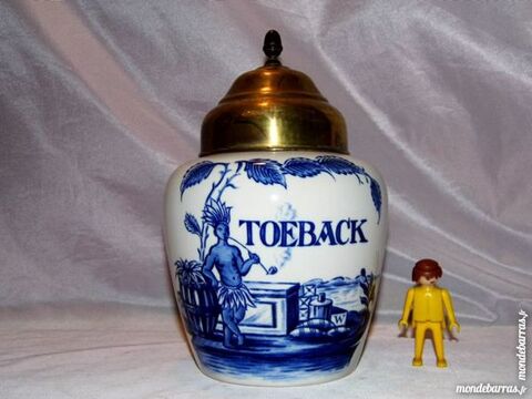 Pot  tabac faiencerie DELFTS BLAUW indien HOLLAND 30 Dunkerque (59)