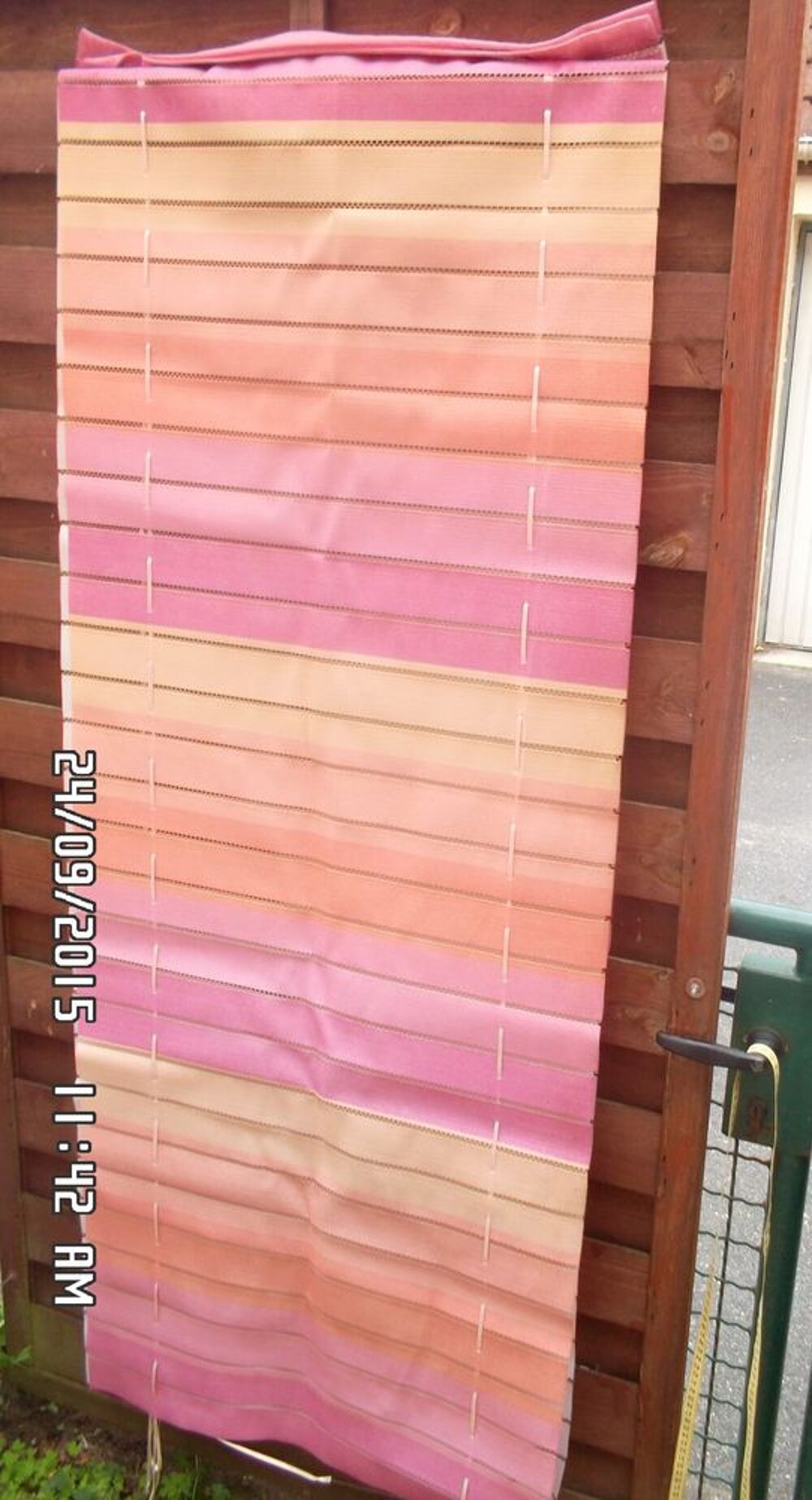 PAIRE DE RIDEAUX ROSES*JUSTE 3E*KIKI60230 Décoration
