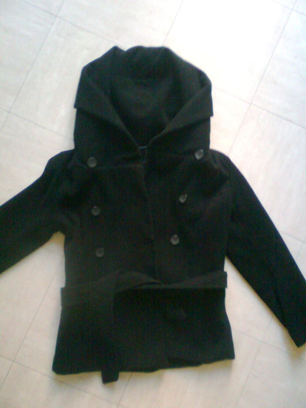 MANTEAU mi-long, grand col capuche - M - zoe Vêtements
