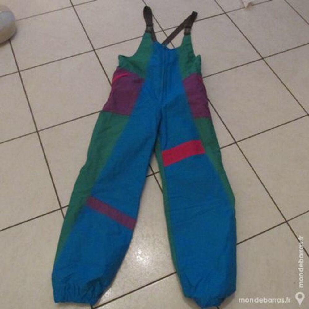 ANORAK+SALOP. TURQUOISE/VERT/ROSE T.36/38 Sports