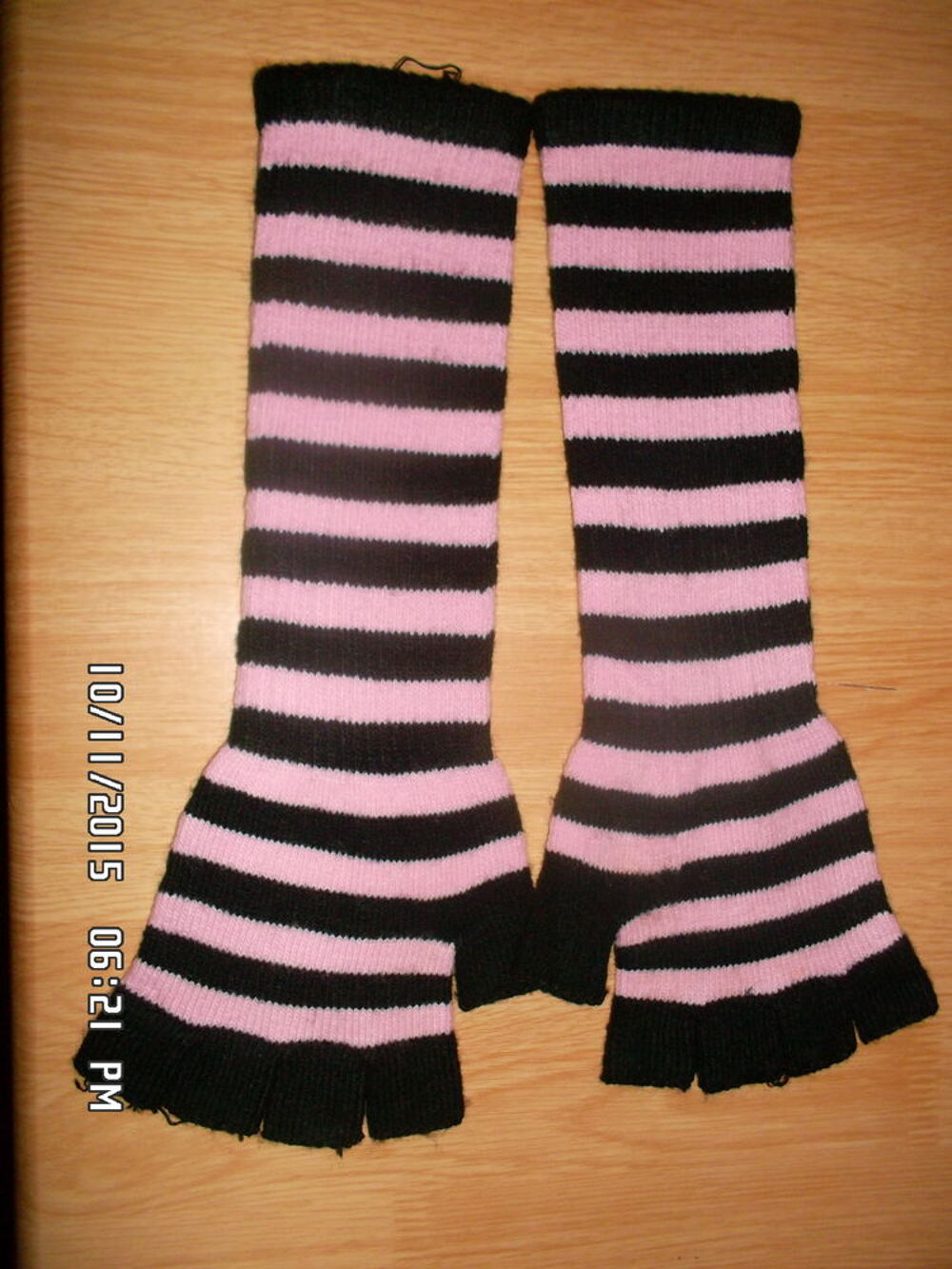 MITAINES ROSE-NOIR*JUSTE 2E*KIKI60230 Maroquinerie