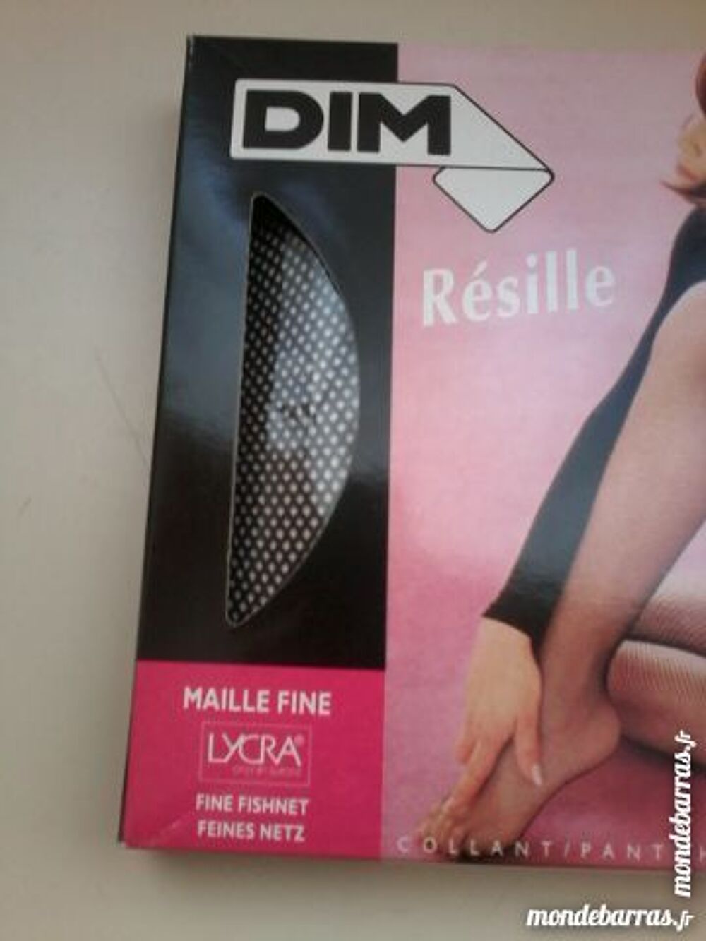 LINGERIE COLLANT DIM R&eacute;sille NOIR TAILLE 3 NEUF Vêtements