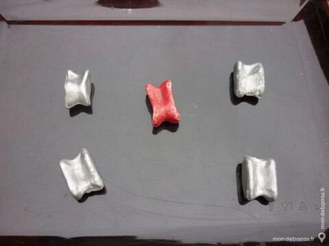 jeu d'osselet ancien en aluminium 10 Artres (59)