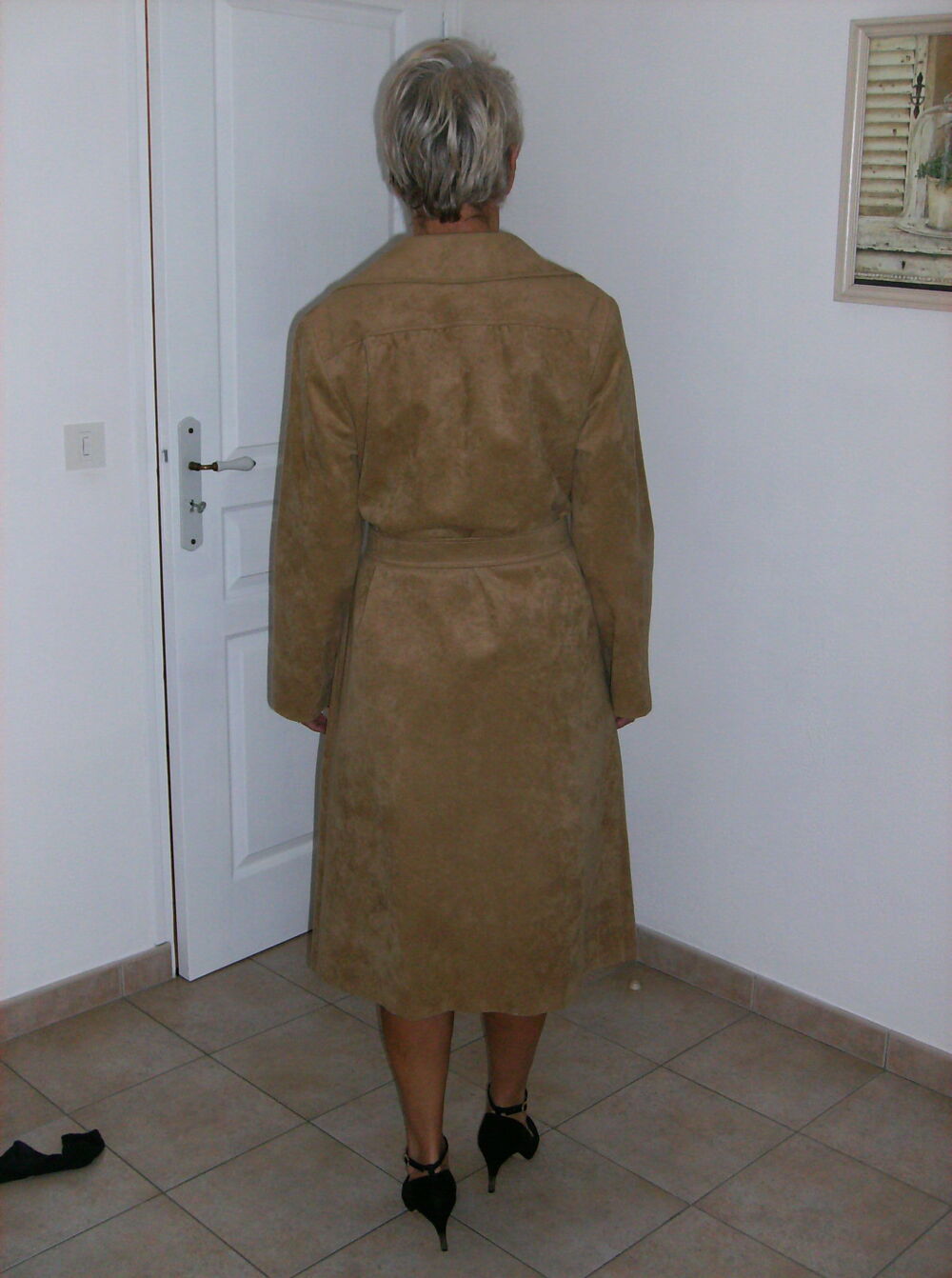 MANTEAU LONG EN ALCANTARA Vêtements