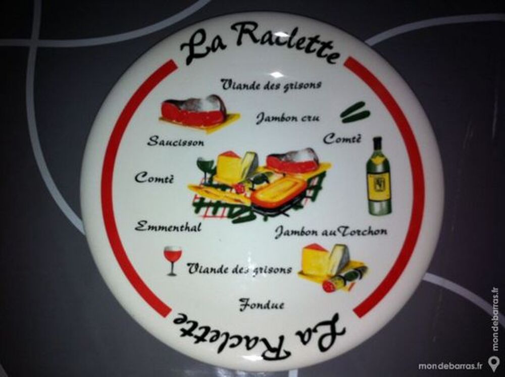 Set assiettes et plat raclette Cuisine