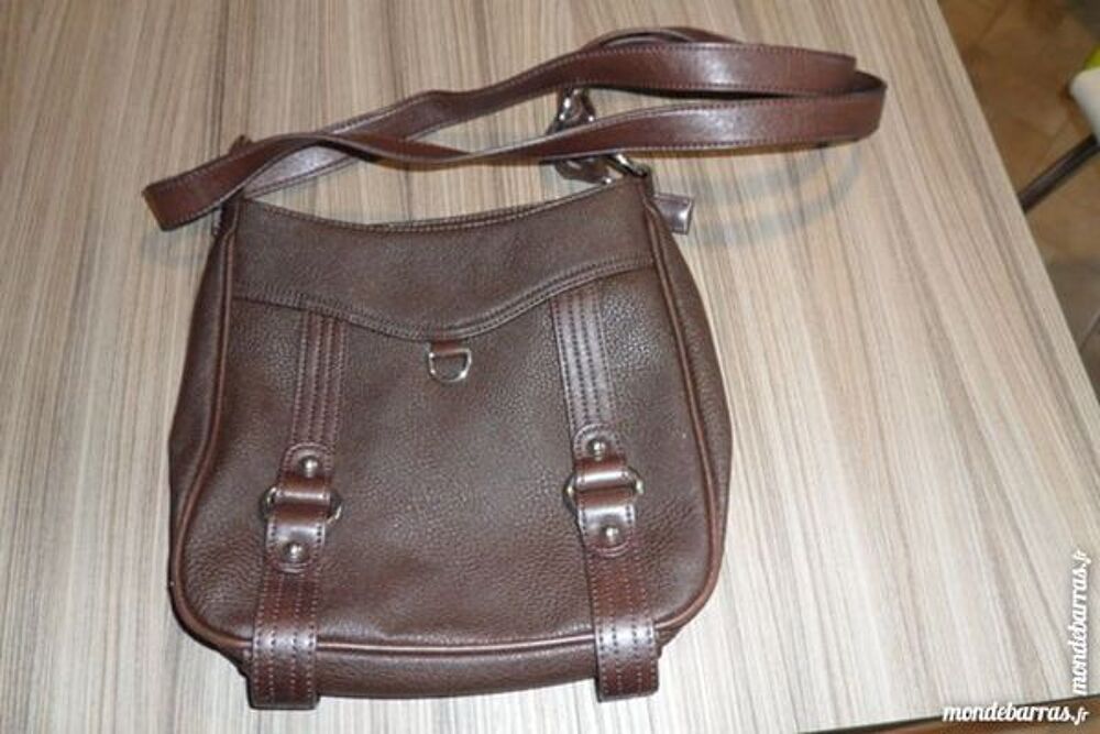 Sac &agrave; mains marron Maroquinerie