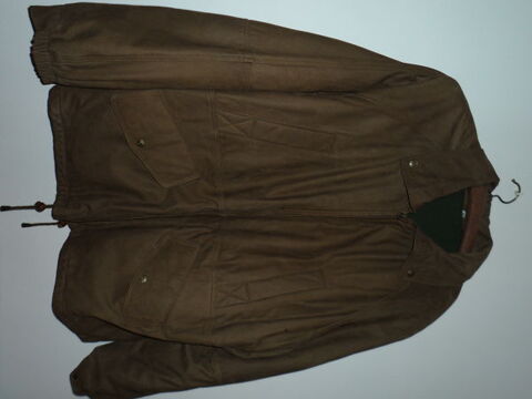 VESTE CUIR VACHETTE NUBUK MARRON T56 HOMME BROOKLAND'S 60 Apt (84)