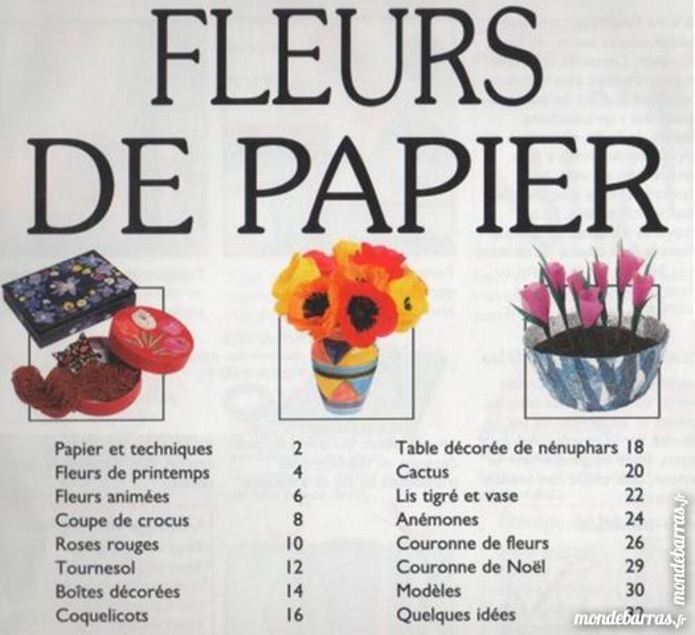 LE PAPIER EN LOISIRS CREATIFS Livres et BD