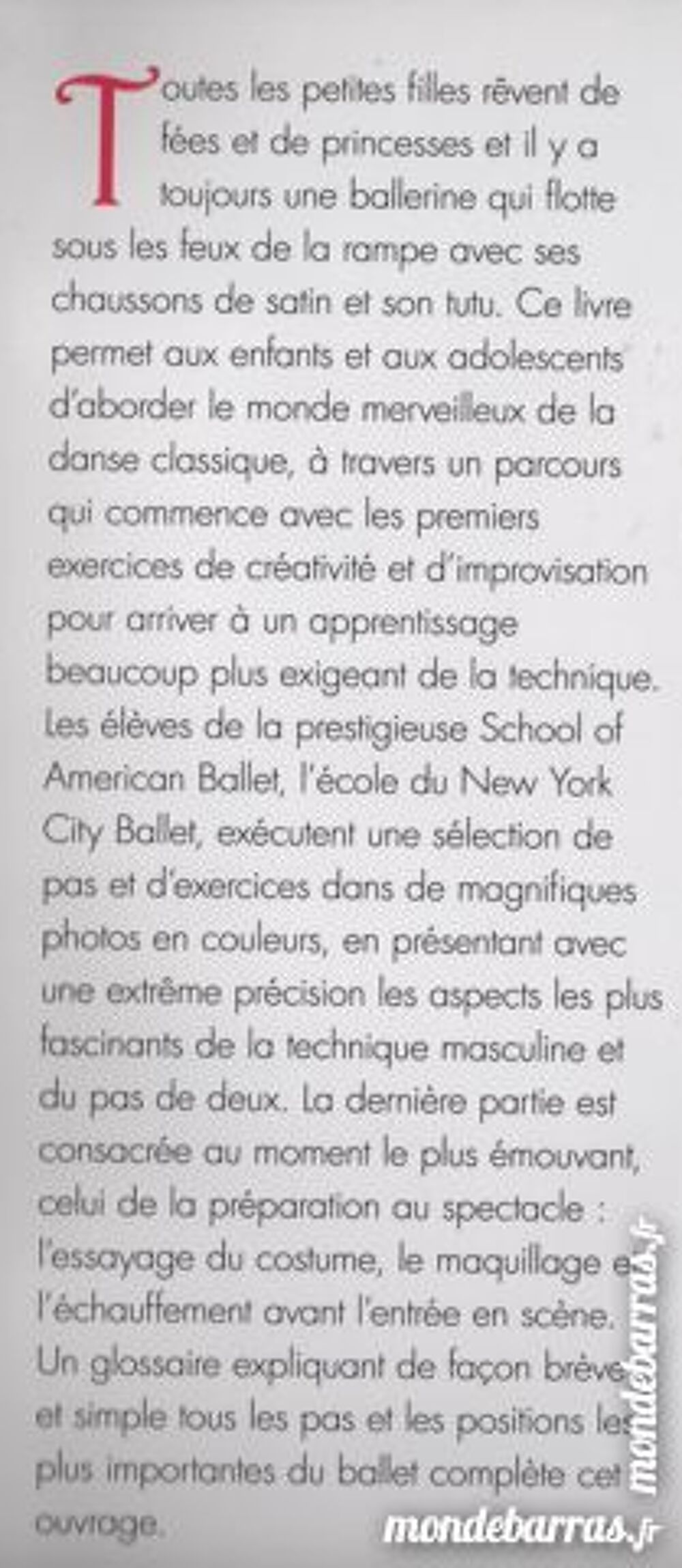 DANSE - d&eacute;couvrez le BALLET / prixportcompris Livres et BD