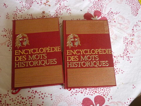 LOT DE 2 LIVRES ENCYCLOPEDIE DES MOTS HISTORIQUE 5 Neuilly-sur-Marne (93)