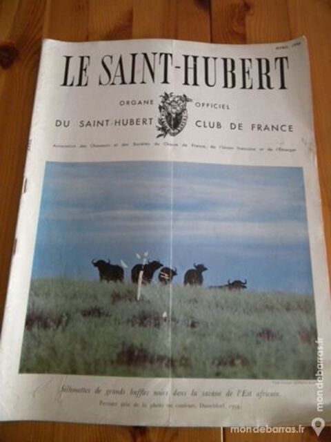 Le Saint-Hubert avril 1956 - Revue de chasse 6 Villeurbanne (69)