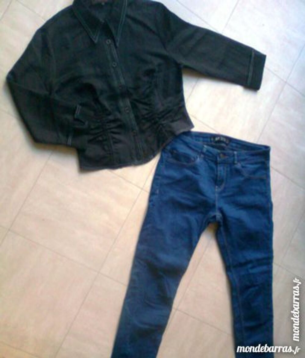 pantalon jean + chemisier - 40 - zoe Vêtements