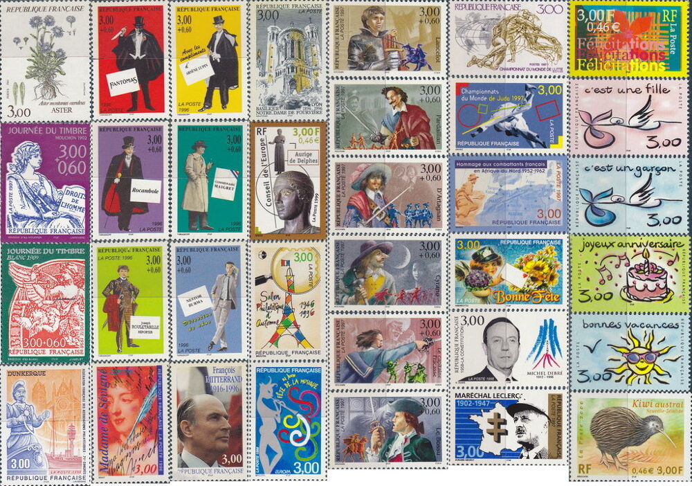Timbres de collection fran&ccedil;ais en franc de 3F NEUF
