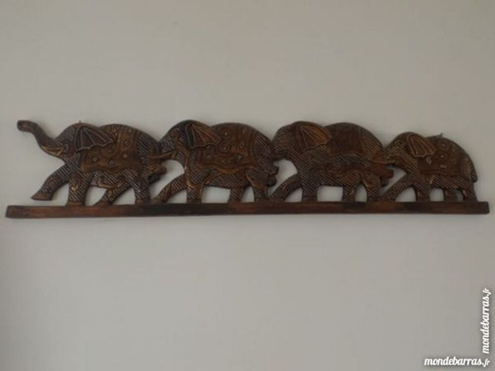&eacute;lephant en bois Décoration
