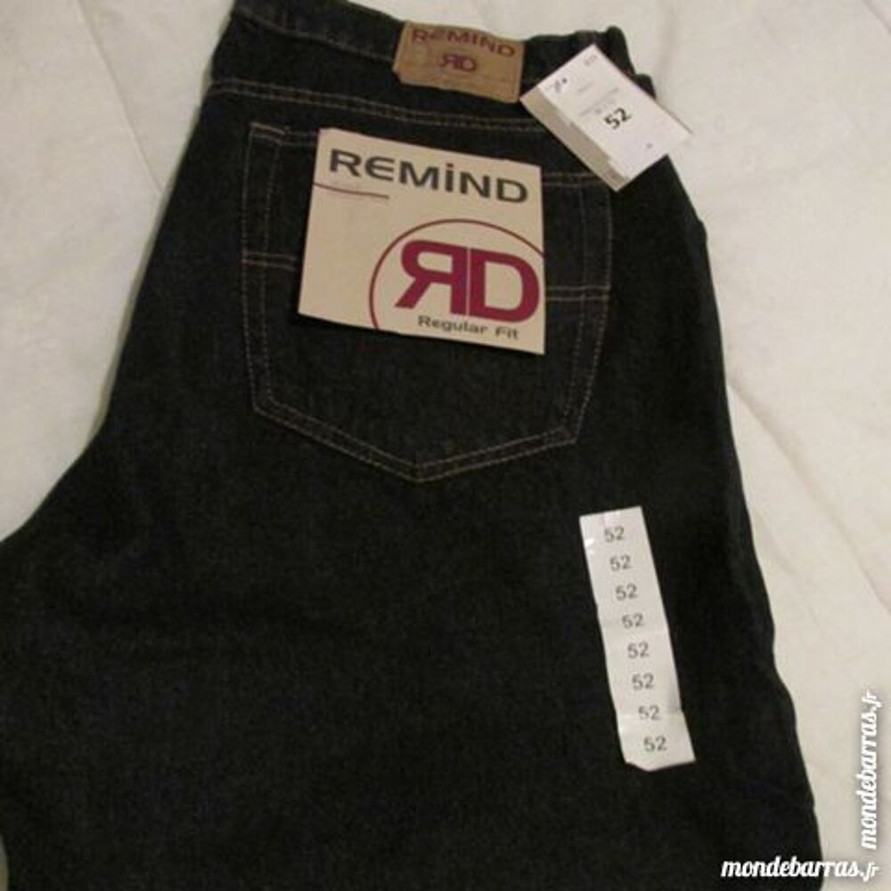JEAN NOIR NEUF 100% COTON T. 52 &laquo; REMING&raquo; Vêtements