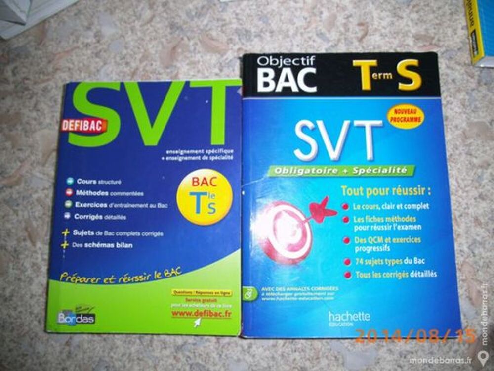 DEFI BAC + OBJECTIF BAC SVT TERMINALE S Livres et BD