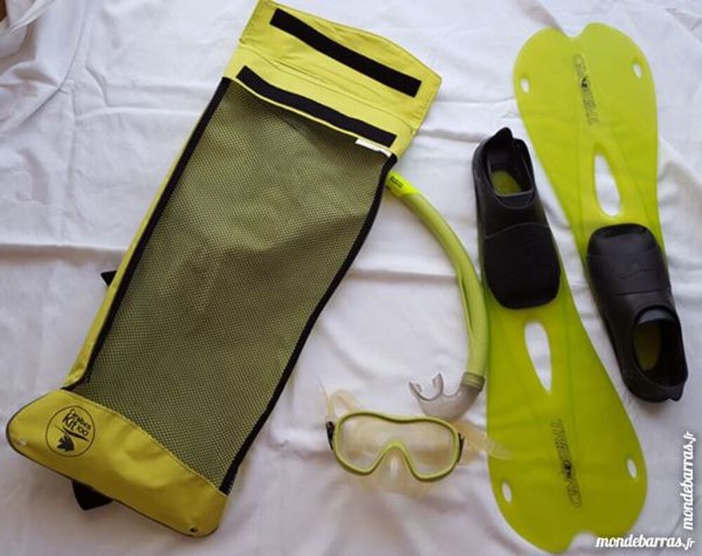 Kit masque + tuba + palmes (taille 39) Sports