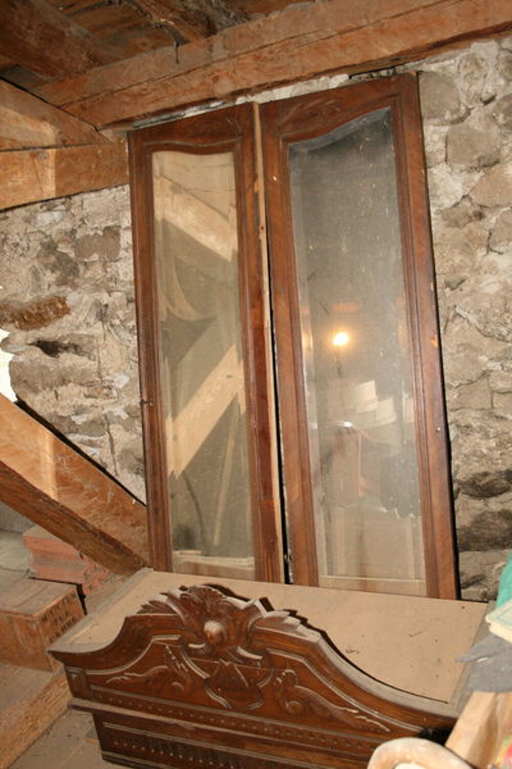 Ensemble ancien lit et fa&ccedil;ade armoire Meubles