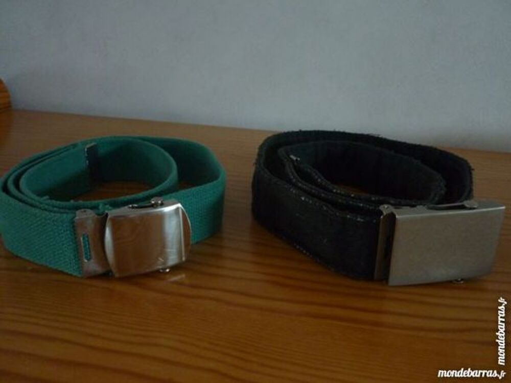 Lot 2 ceintures tissus pour ado Bijoux et montres