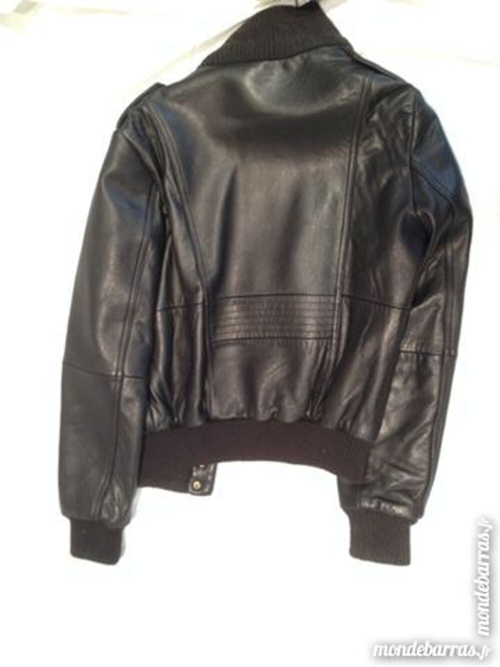 Veste en cuir noire Pimkie Vêtements