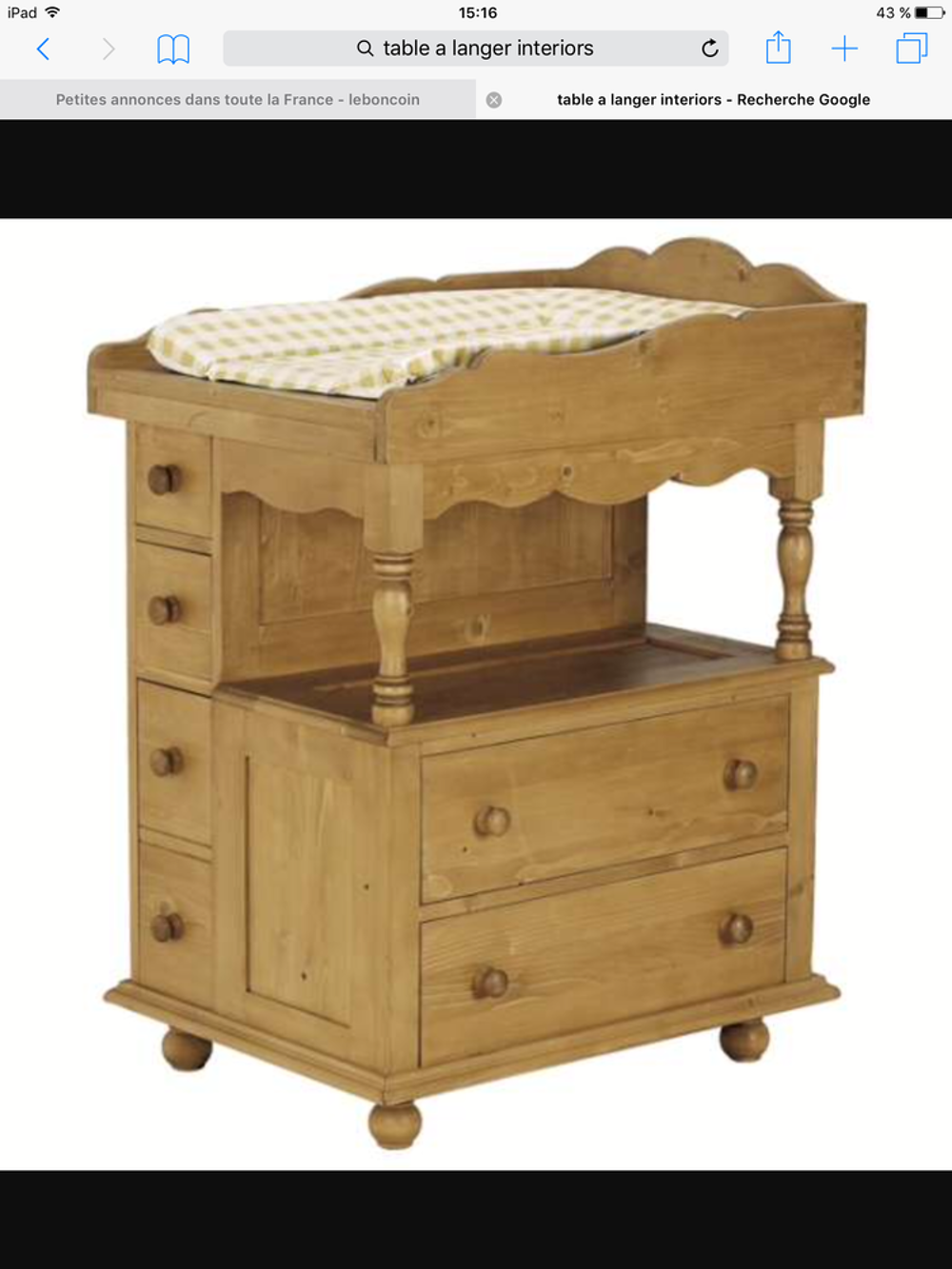Table &agrave; langer Mobilier enfants
