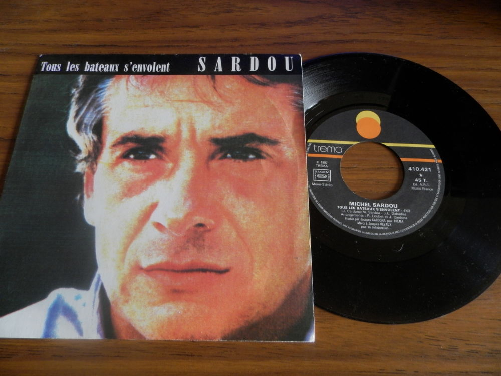 Michel Sardou Tous les bateaux s'envolent CD et vinyles