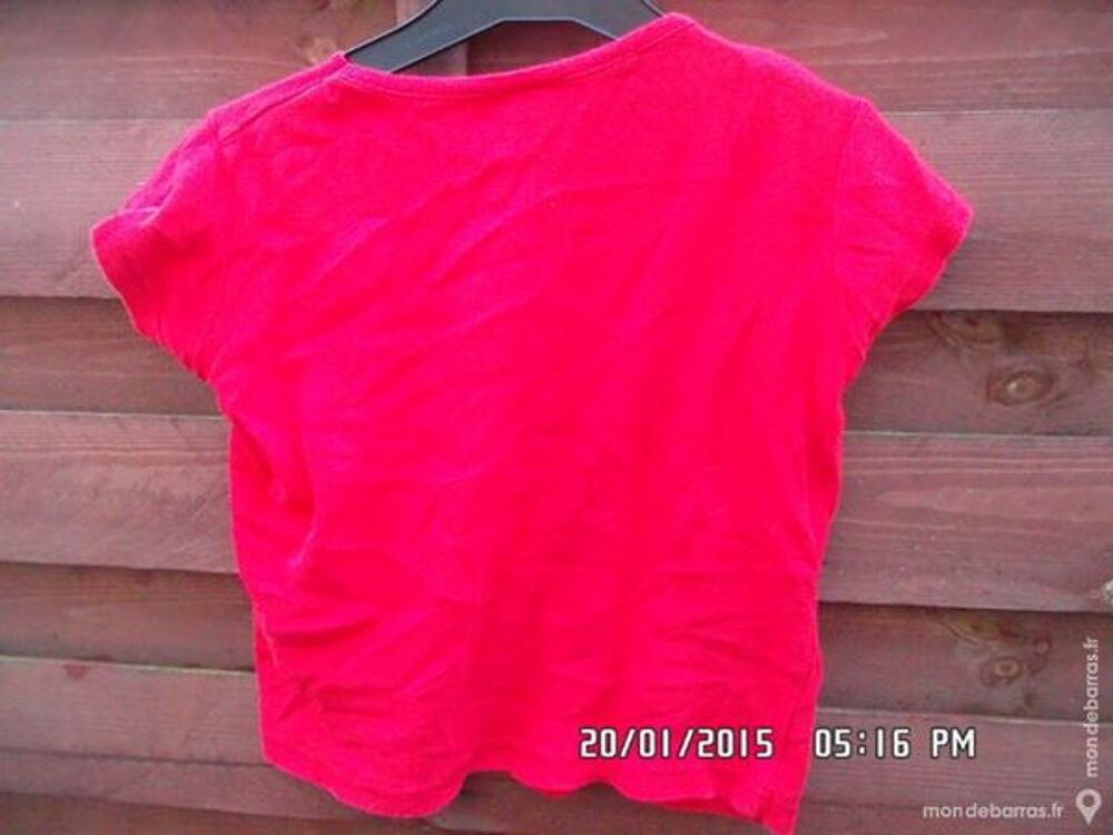 tee-shirt rouge t.5 ans kiki60230 Vêtements enfants