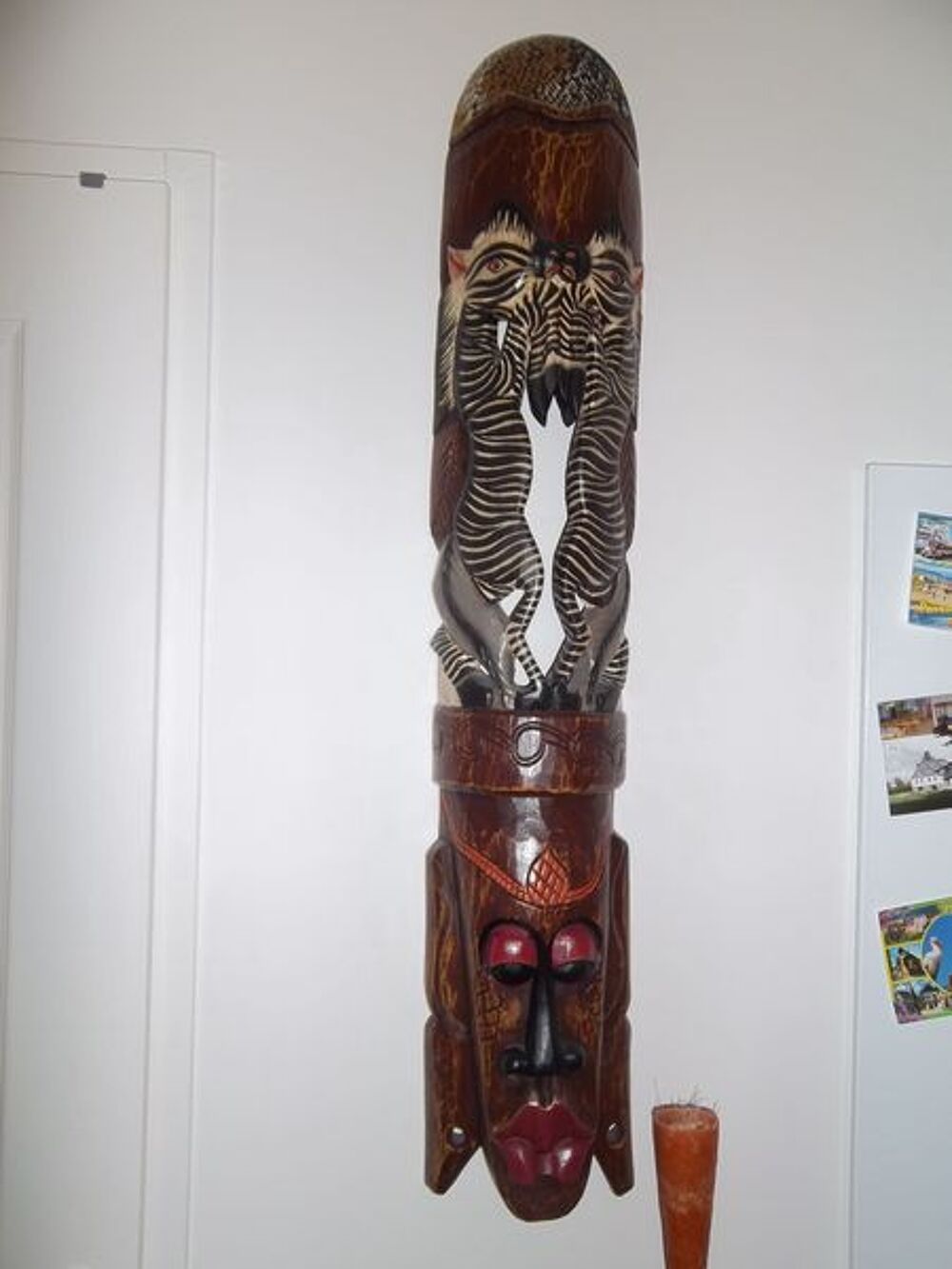 Masque africain hauteur 100 cm Décoration