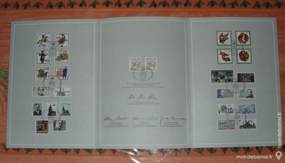 Livret 3 volets de 27 timbres Allemands 1990 