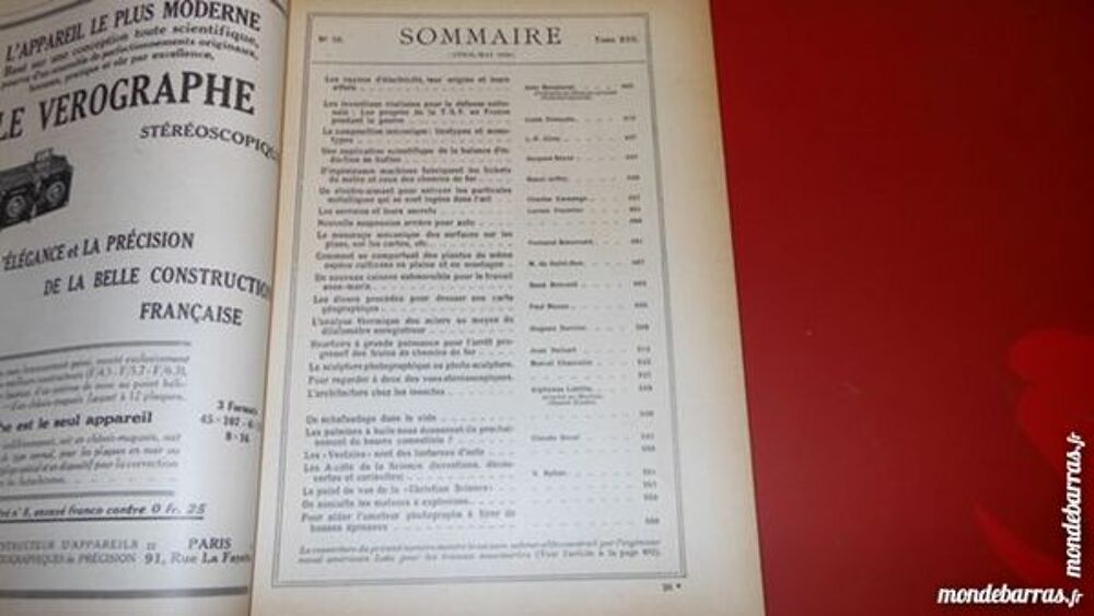 science et vie N&deg;50 de mai 1920 Livres et BD