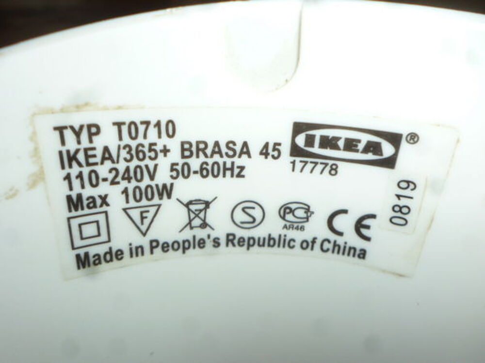 Suspension lustre plafonnier lampe Ikea Brasa Décoration